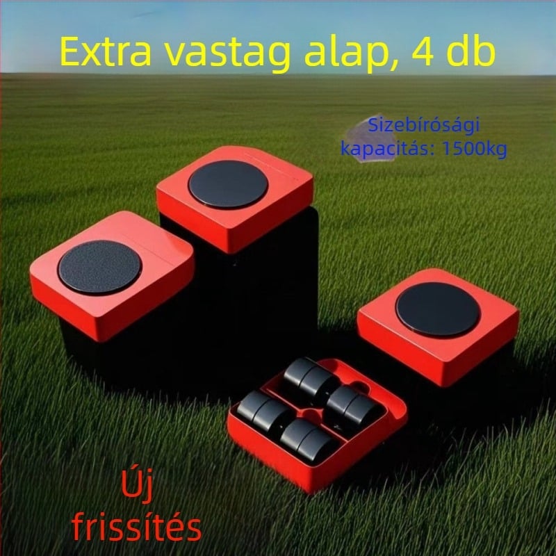 Bútorok és nehéz tárgyak mozgatására szolgáló eszköz univerzális kerekekkel, karbid anyag, 20 darabos csomag, megkönnyíti a mozgatást