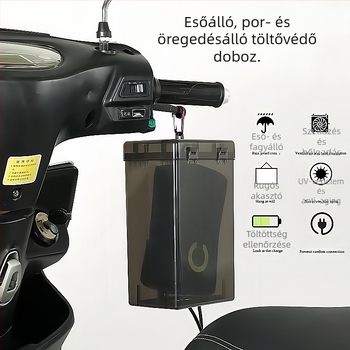 Elektromos jármű töltő esővédő doboz — vízálló és porálló, kültéri töltéshez, csatlakozó tárolóval