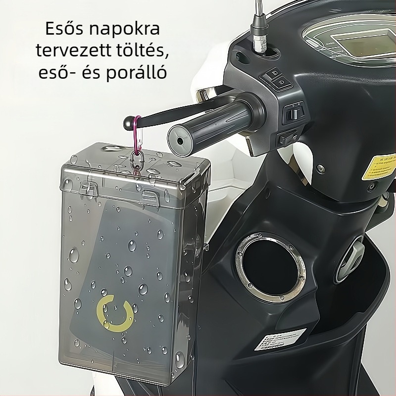 Elektromos jármű töltő esővédő doboz — vízálló és porálló, kültéri töltéshez, csatlakozó tárolóval