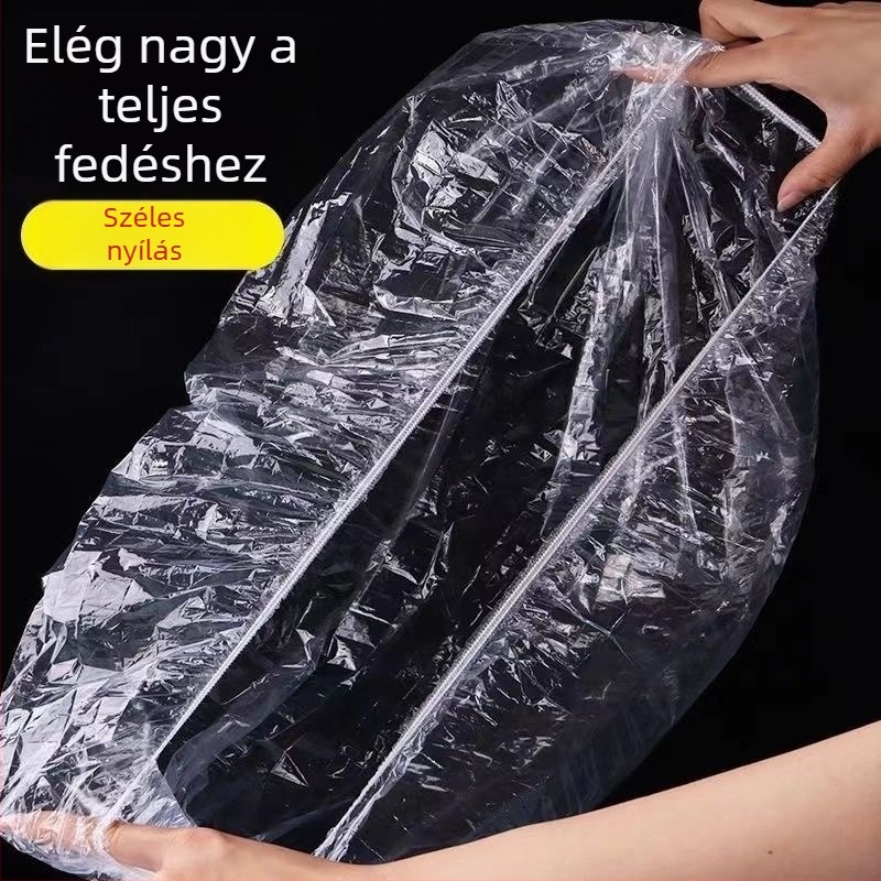 Az elektromos járművekhez univerzális egyszer használatos ülésvédő – átlátszó műanyag ülésvédő, vízálló és porálló, egyszerű stílus