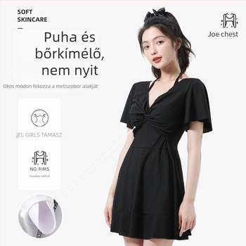 Női egyrészes fürdőruha, ujjatlan, beépített melltartó párnával, 95% poliészter