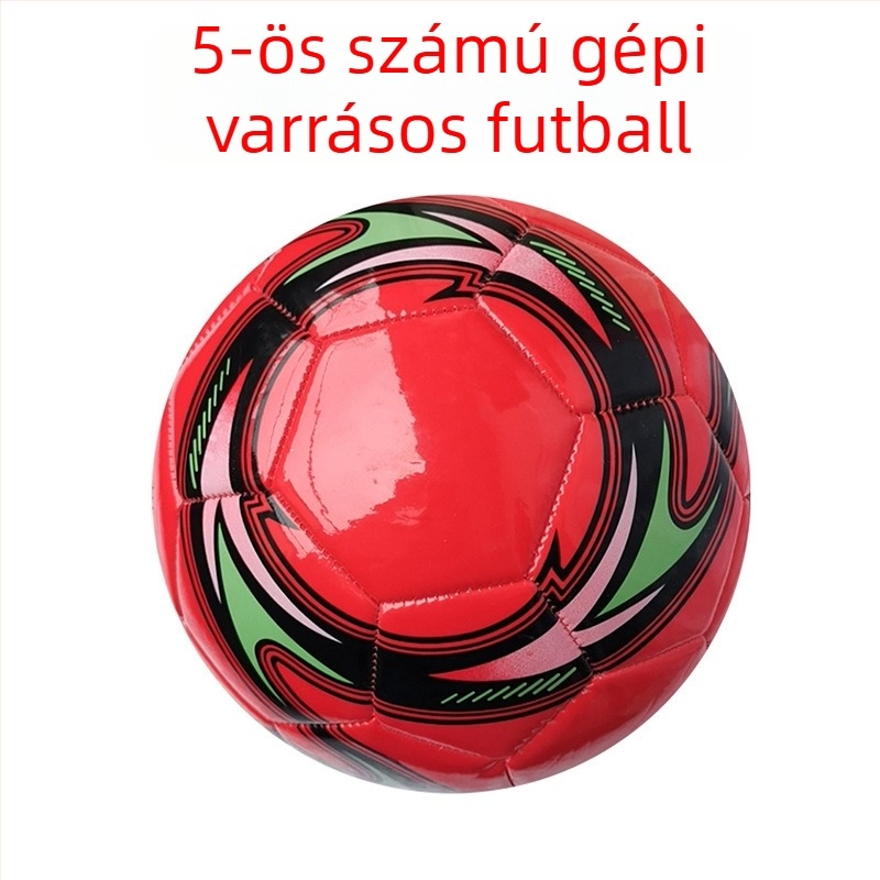 PU futball-labda, gépi varrással, vastagított konstrukció, edzésre és versenyre, logó testreszabás kampusz csapatok számára