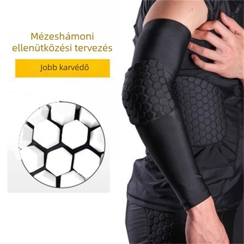 Pro alkarvédő – Lélegző méhsejt mintázatú védelem, poliészter rost, felnőtteknek, kosárlabda