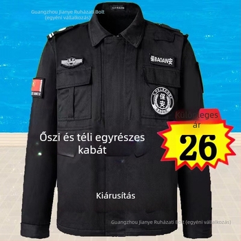 Biztonsági munkaruha felnőtt férfiak számára — korduroy anyag, fő anyag flax, tűzálló, téli szezon, közigazgatási/bírósági egyenruha