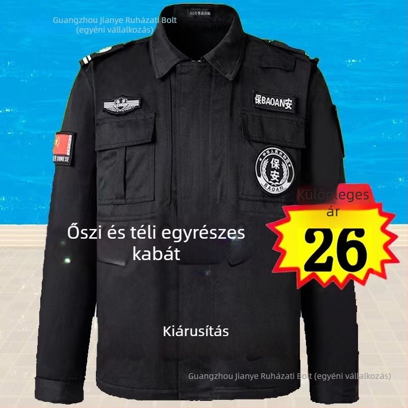 Biztonsági munkaruha felnőtt férfiak számára — korduroy anyag, fő anyag flax, tűzálló, téli szezon, közigazgatási/bírósági egyenruha