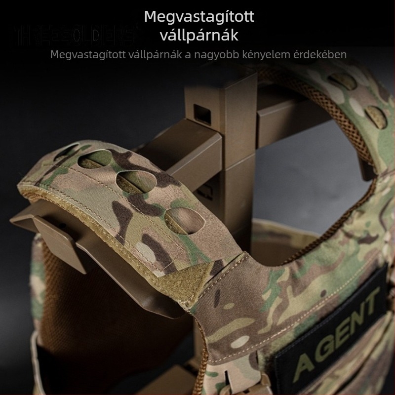 Szabadban viselt CS taktikai mellény, könnyű nylon, lélegző, Velcro, gyorsoldó, terheléses edzésre
