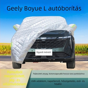 Geely Boyue L autóvédő takaró – anti-jégeső védelem, UV védelem, vízálló, hóálló, hőszigetelő selyem-poliészter anyag