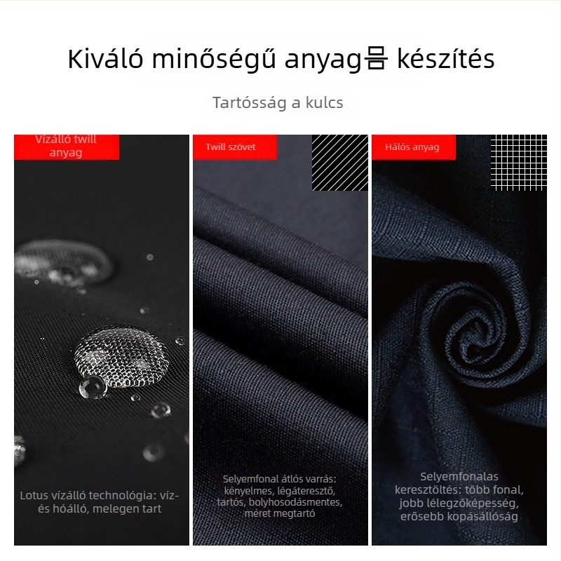 Férfi téli pamutkabát biztonsági egyenruhához — vastag bélés, vízálló, meleg a munka során