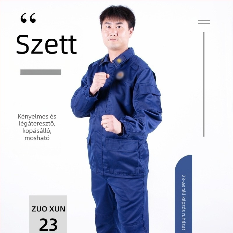 Jihua 23 Edzői egyenruha – poliészter-pamut keverék, légáteresztő, kopásálló, uniszex, egész éves használatra, Modell 19