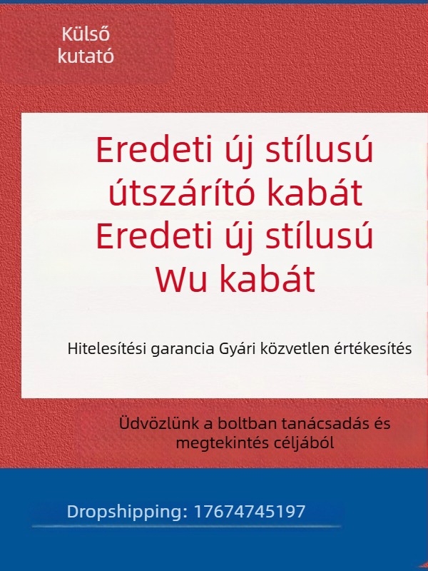 Téli hosszú tollkabát kamuflázs mintával, pamut-keverék szövet, vízálló, kopásálló és anti-sztatikus, uniszex felnőtteknek