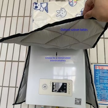 Fali gázkazán védőhuzat, poliészter, fagyálló, vízálló, UV-álló