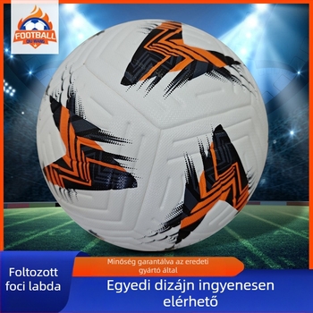PU bőr futball-labda, méret 5, kültéri edzésre és mérkőzésekre – felnőtteknek
