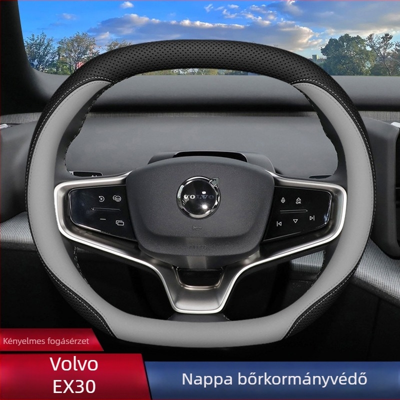 Volvo EX30 kormánykerék borítás, sportos stílus, ultra vékony kialakítás, egész éves használatra