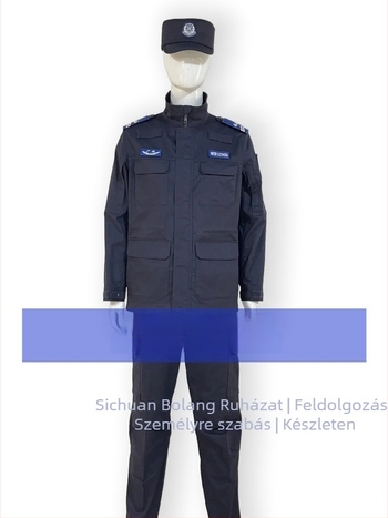 Kabát adminisztratív/bírósági egyenruha kabát, nedvességelvezető poliészter keverék, tavasz–ősz, felnőtt férfi