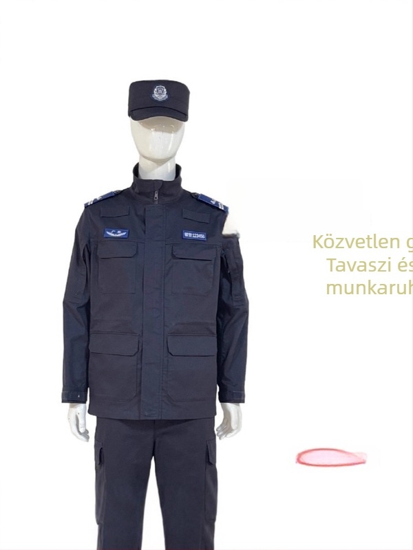 Kabát adminisztratív/bírósági egyenruha kabát, nedvességelvezető poliészter keverék, tavasz–ősz, felnőtt férfi