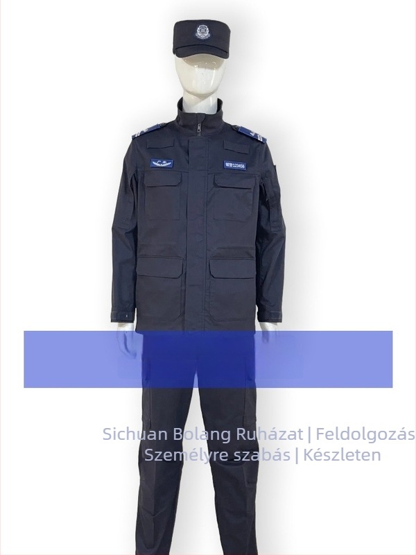 Kabát adminisztratív/bírósági egyenruha kabát, nedvességelvezető poliészter keverék, tavasz–ősz, felnőtt férfi