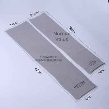Férfiaknak nyári plusz méretű Ice Silk karvédő UV-védelemmel – vezetéshez