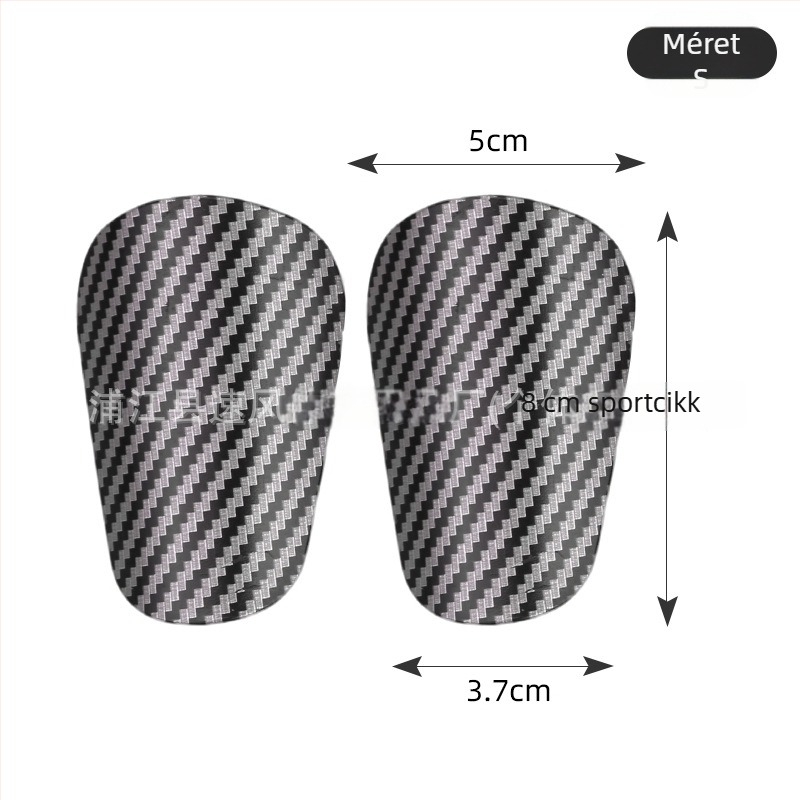 Sípcsontvédő karbon szövet mintával, műanyagból, HTB46, Naili, futballhoz