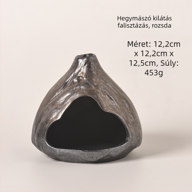 Kerámiából készült füstölő tartó – retro stílusú teaceremónia kiegészítő (2025 téli bemutató; kerámia anyag; 400 g súly; karton dobozos csomagolás; logó nyomtatva)