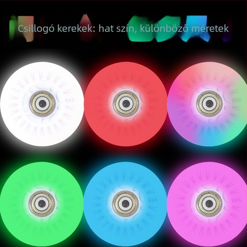 Gyerekeknek görkorcsolya - Hechao, PU felső rész, PU kerekek, egyrészes kerekek, TPR talp