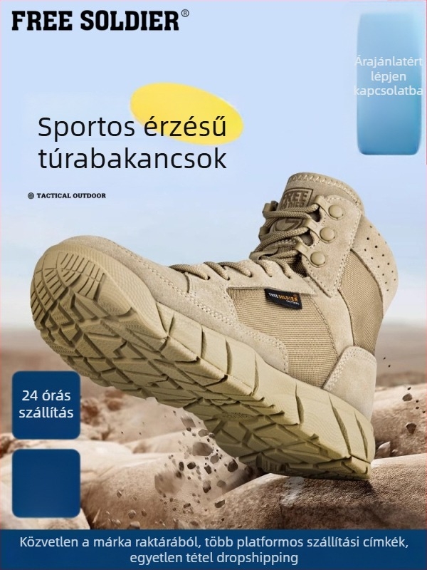 Férfi túrabakancs Free Soldier, őszi-téli szezon, poliészter