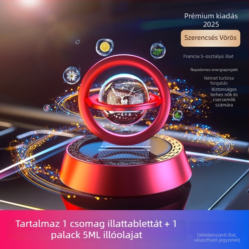 Autó illatosító dísz alumínium tartóval, ülésre helyezhető, dekoratív, frissítő és illatosító funkcióval