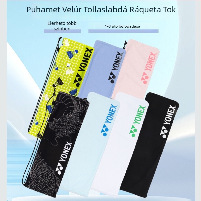 Yonex tollaslabdaütővédő velúr tok BA248 – kötős záródású, eredeti tok, ütő nincs benne
