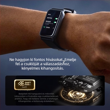 DIDO R40SProII okos karkötő – vérnyomás, oxigén-szint a vérben, pulzus, alvásfigyelés és Bluetooth hívások
