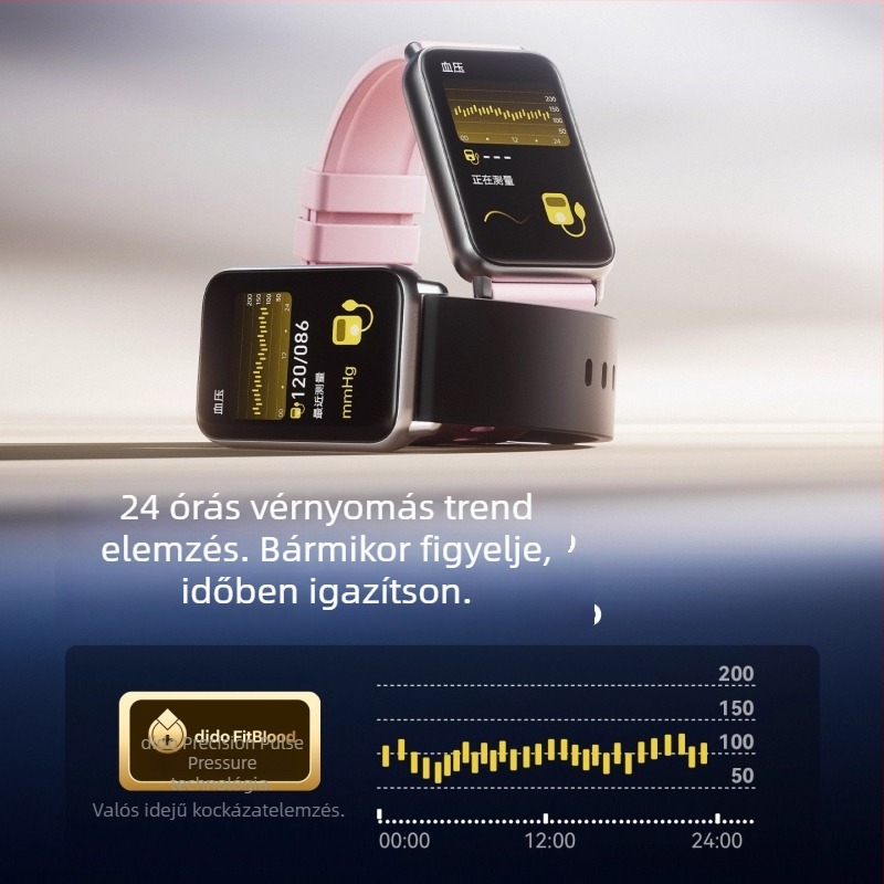 DIDO R40SProII okos karkötő – vérnyomás, oxigén-szint a vérben, pulzus, alvásfigyelés és Bluetooth hívások