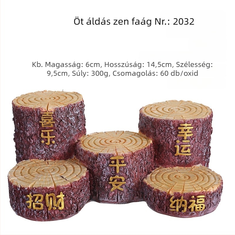 Gyanta figura kínai stílusú szerzetes, karikatúra dekoráció, házavató ajándék