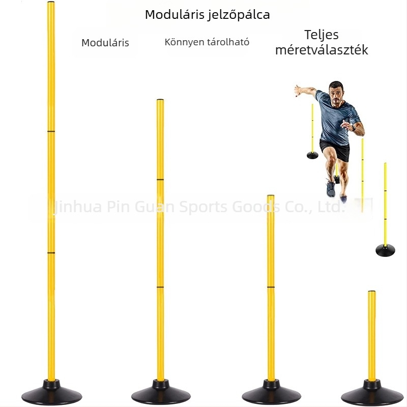 PVC edzőpálcák készlet futballhoz, kosárlabdához és röplabdához – Crown márka, edző segédeszközök