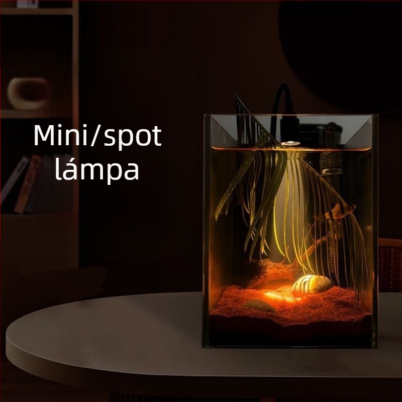 Akvarisztikai spotlámpa - Fókuszált LED világítás akváriumi tájépítéshez (3W, 120g, Márka Ql)