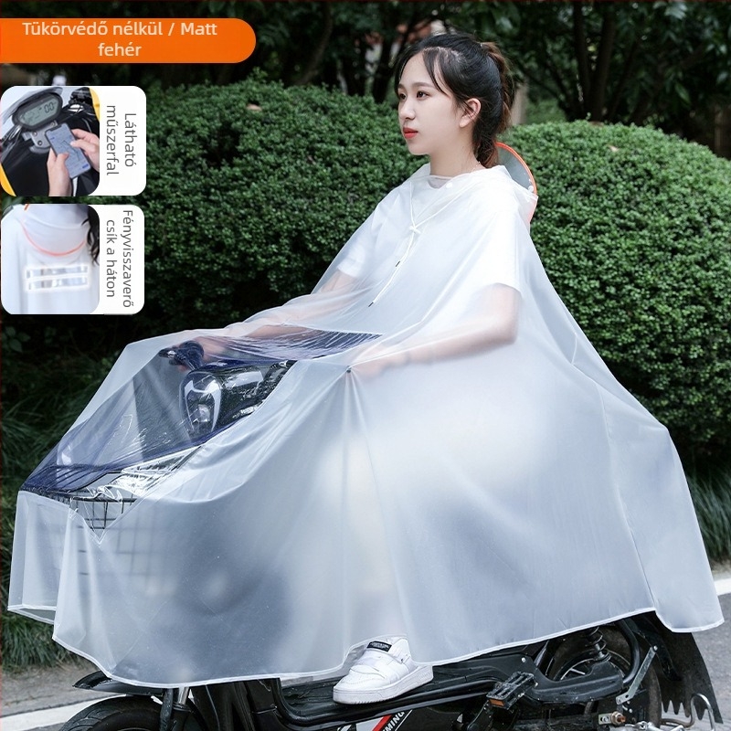 Vastagított esőponcsó elektromos robogóhoz, egy személyre, XXXXL, PVC