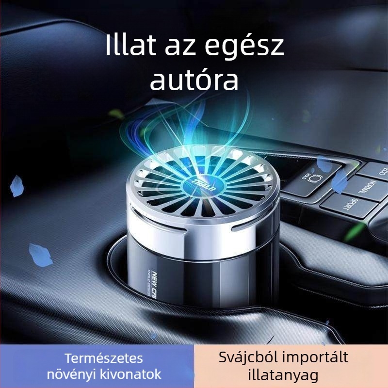 Integrált autóillatosító diffúzor szilárd illatanyagokkal, belső térhez, hosszú ideig tartó illat – Ocean, Musk Chypre, Osmanthus, Lemon