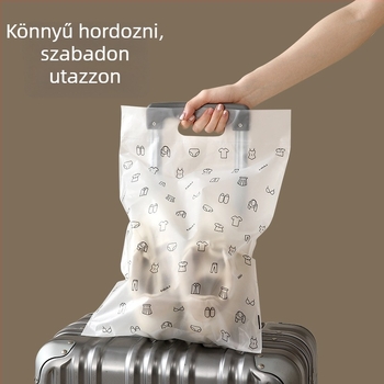 FaSoLa Utazási Tároló Táska, Kézben Hordozható Forma, PE Anyag, Vízálló Zárás, Többfunkciós Szervező Cipők, Fehérnemű és Ruhák Számára
