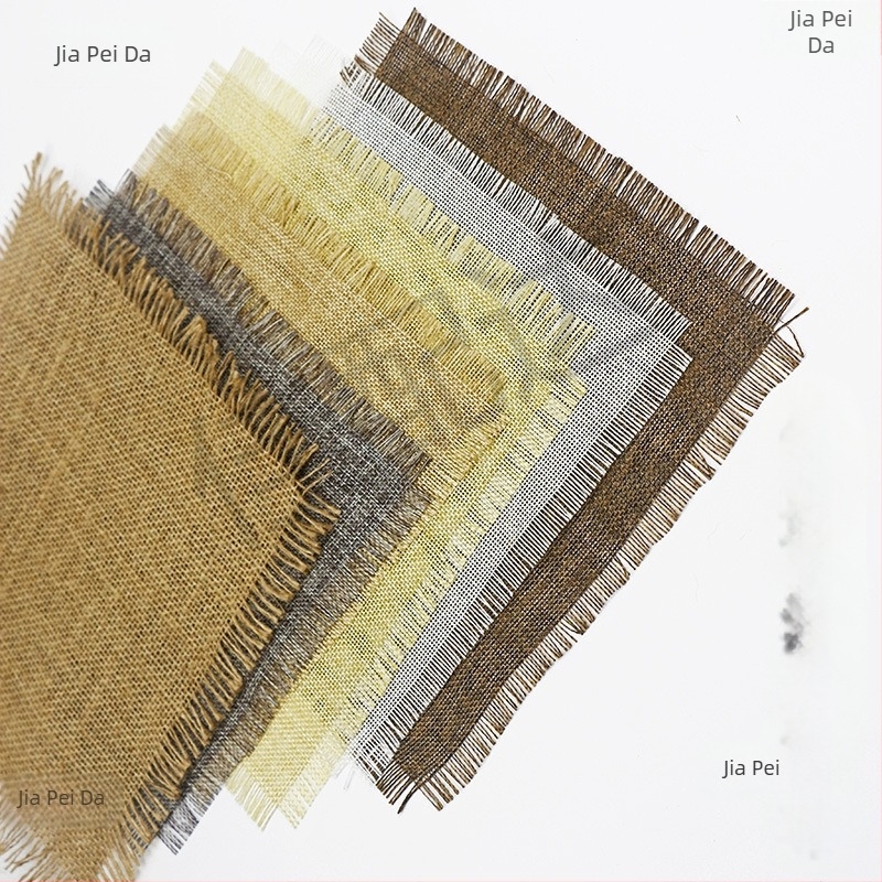 Tassellal rendelkező fotóháttér – Vintage lenhatású textil rekvizit étel- és ékszerfotózáshoz