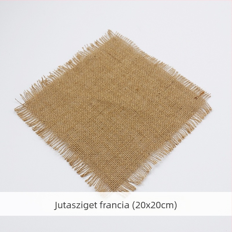 Tassellal rendelkező fotóháttér – Vintage lenhatású textil rekvizit étel- és ékszerfotózáshoz