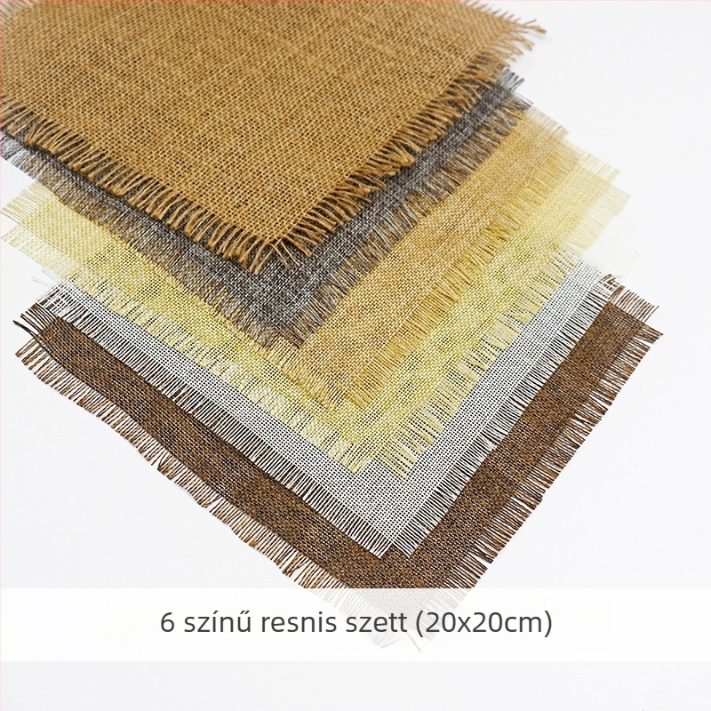 Tassellal rendelkező fotóháttér – Vintage lenhatású textil rekvizit étel- és ékszerfotózáshoz