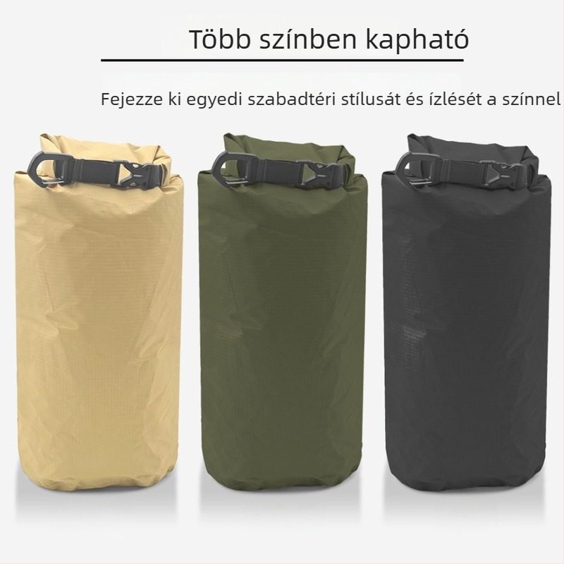 Ultra könnyű túra- és hegymászó tároló táska roll-top vízálló zárással, strandhoz, úszáshoz és raftinghoz