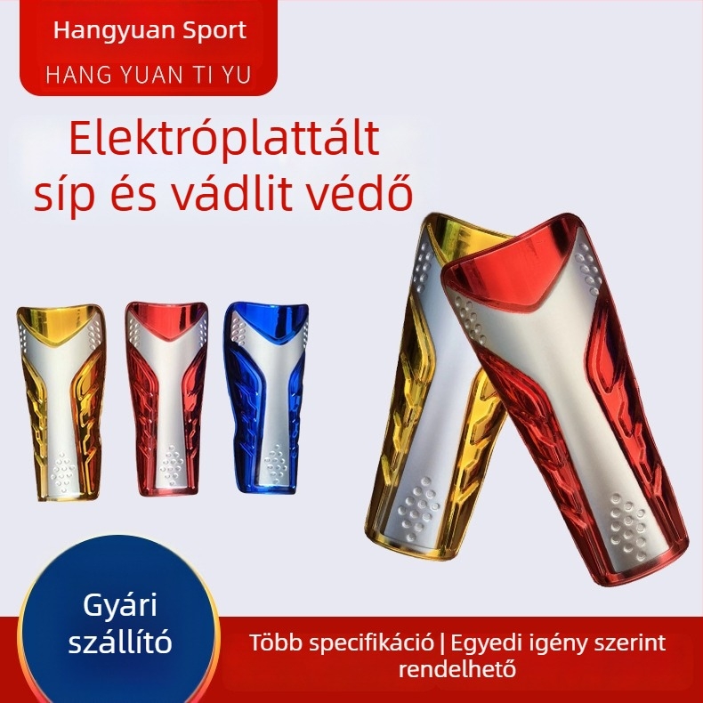 Könnyű pántos sípcsontvédő futballhoz – légáteresztő, műanyagból, gyerekeknek és felnőtteknek