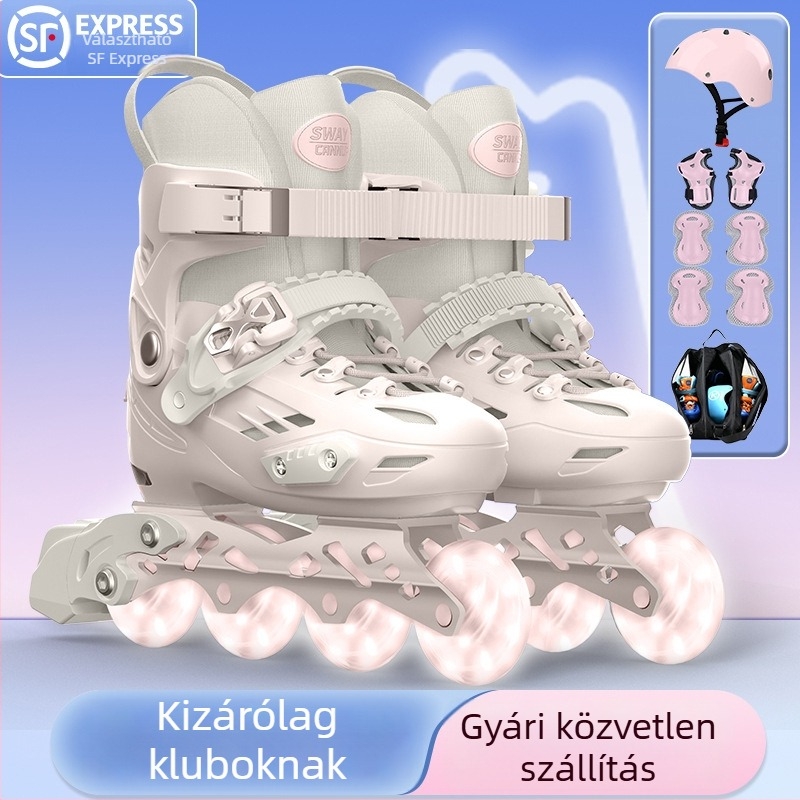 SWAY T9 Gyerekeknek edzésre szóló görkorcsolya integrált alumínium ötvözet vázával, PP felsőrésszel