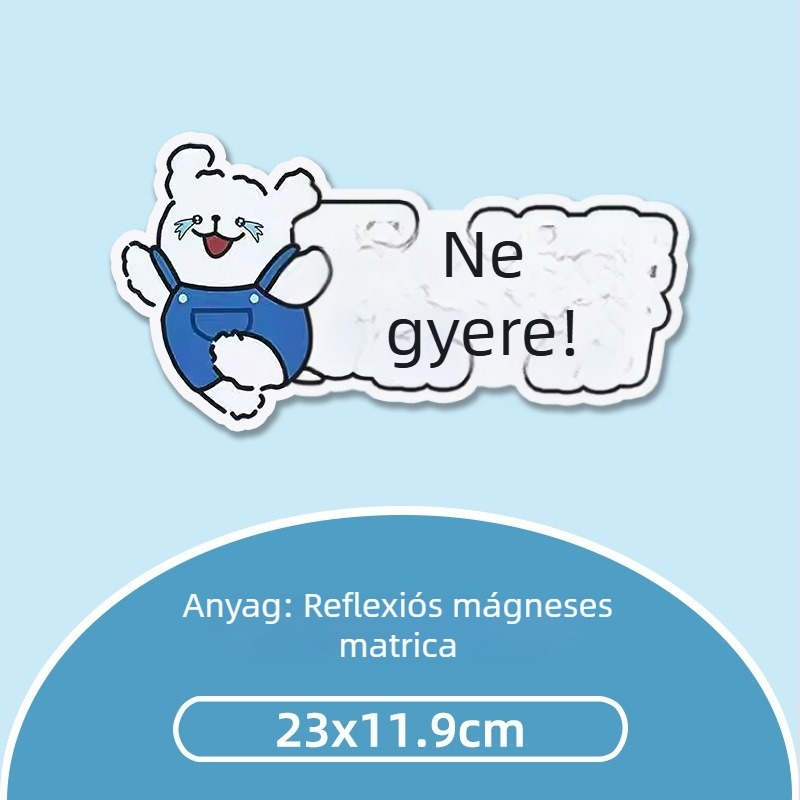Autó karosszéria matrica – mágneses felhelyezés; anyag: matrica; típus: karosszéria matrica