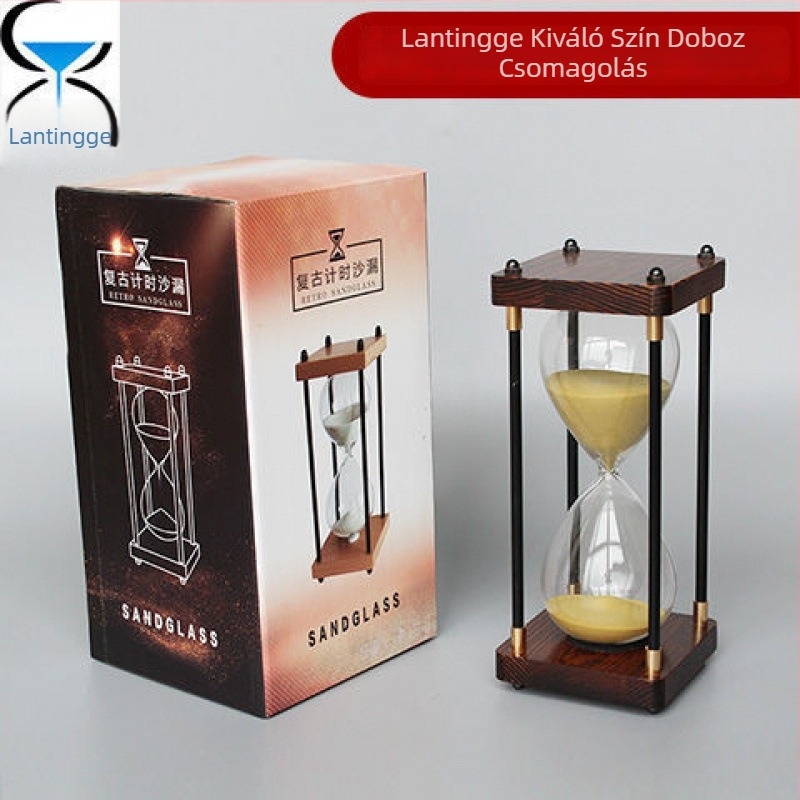 Homokóra magas boroszilikát üvegből, fújt kivitelben, termékkód Al1023249797, személyes ajándék.