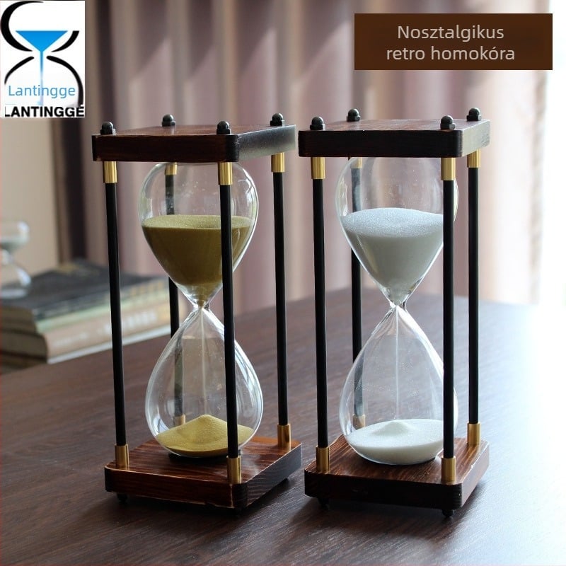 Homokóra magas boroszilikát üvegből, fújt kivitelben, termékkód Al1023249797, személyes ajándék.