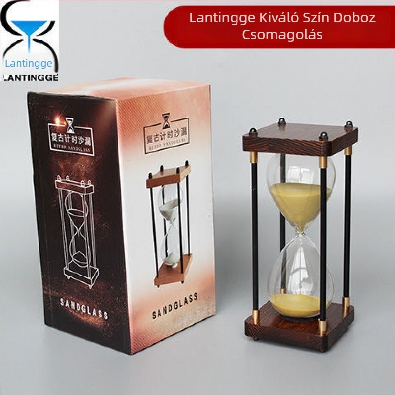 Homokóra magas boroszilikát üvegből, fújt kivitelben, termékkód Al1023249797, személyes ajándék.