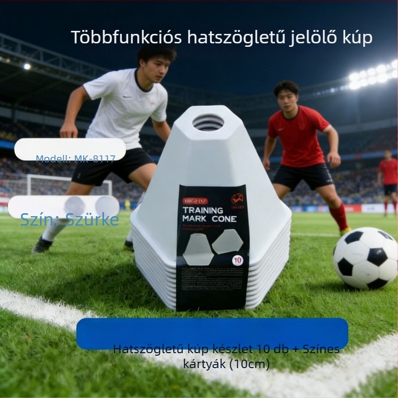 MAICCA Fociedzéshez – hexagonális jelzőkorongok és akadálykúpok, PE Mk-8117