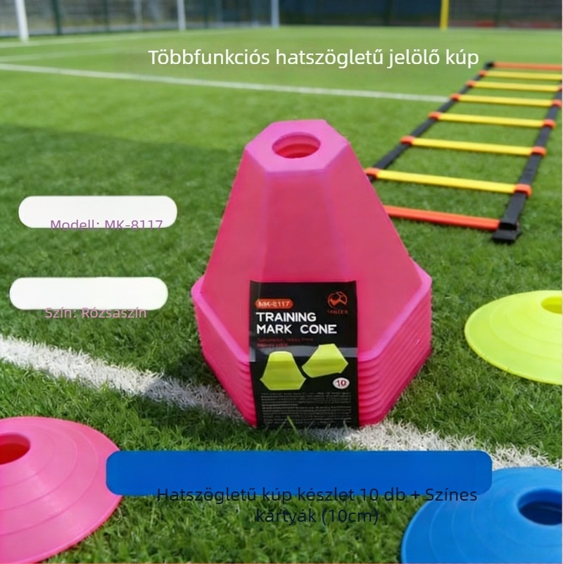 MAICCA Fociedzéshez – hexagonális jelzőkorongok és akadálykúpok, PE Mk-8117