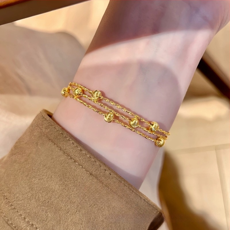 Aranyozott macskaszem szövött karkötő, csillogó kövekkel, elegáns és sokoldalú, könnyű luxus, kínai stílus nőknek