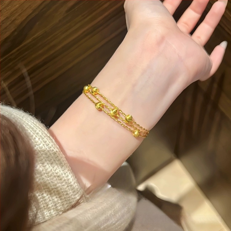 Aranyozott macskaszem szövött karkötő, csillogó kövekkel, elegáns és sokoldalú, könnyű luxus, kínai stílus nőknek