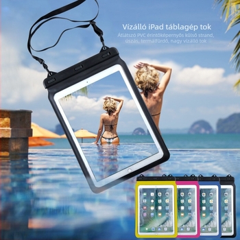 PVC tabletatáska, vízálló anyagból, minimalist stílus, egyszínű, 200 ml kapacitás